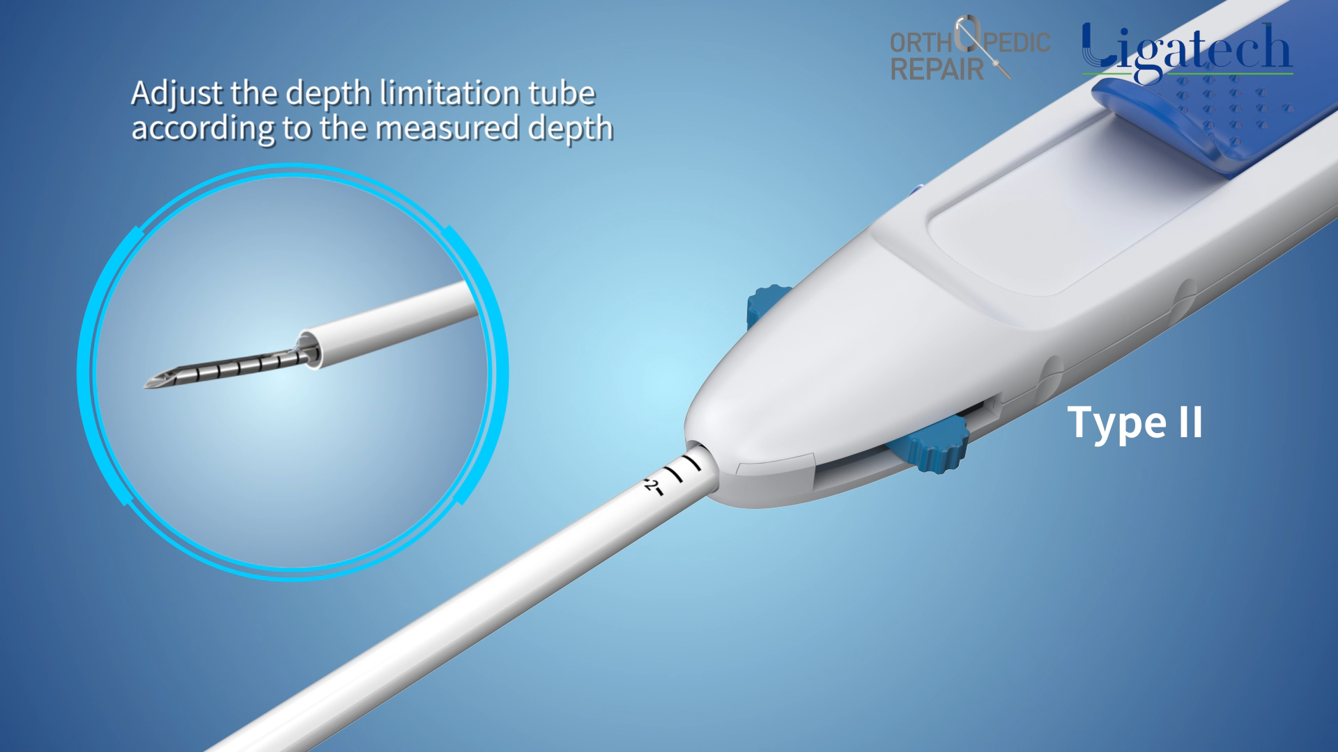 Adjust the depth limitation tube according to the measured depth